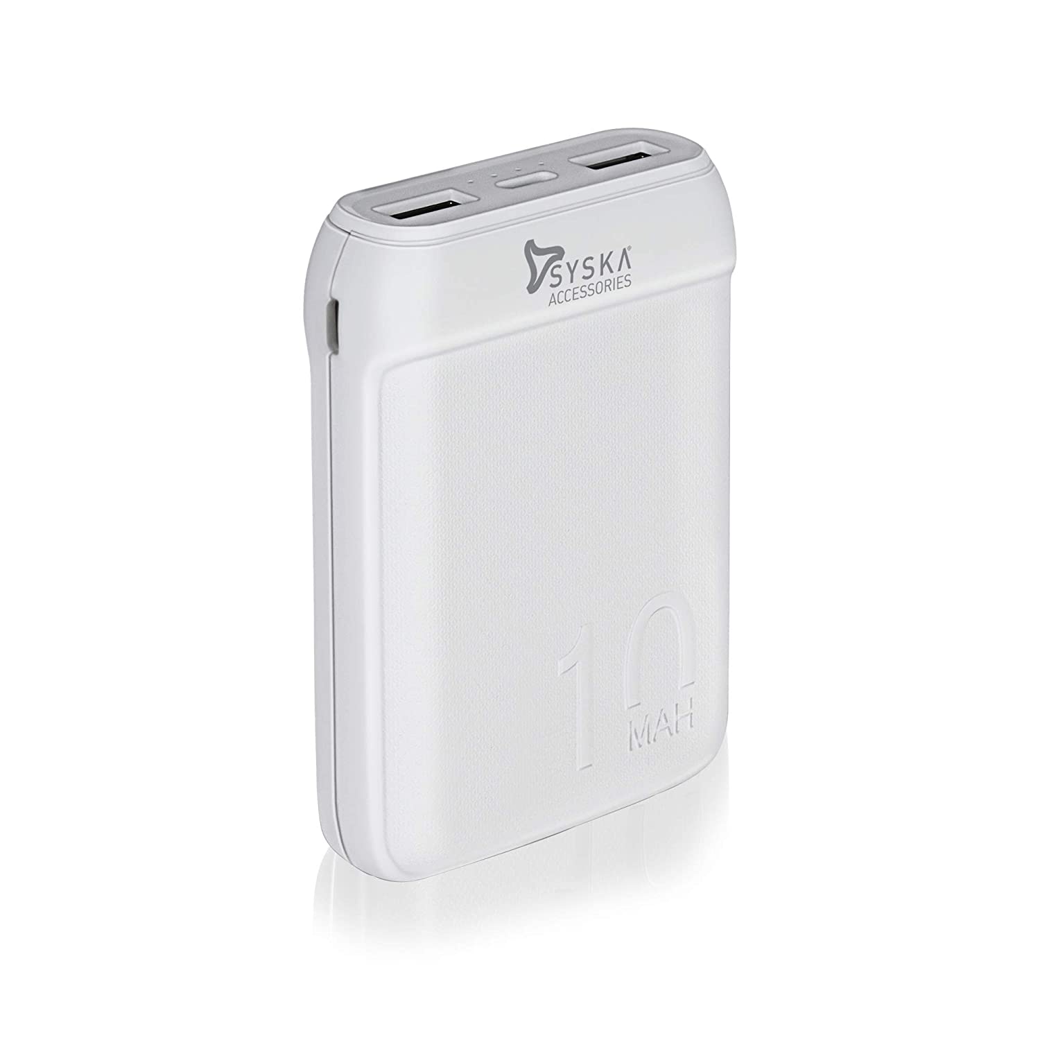 Syska 10000 mAh Li-Polymer P1016B Power Pocket100 Power Bank (White) :  Dream Cart Online